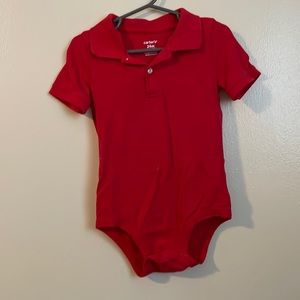 Toddler boy polo bodysuit